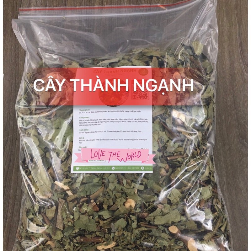 Cây thành ngạnh khô JINDO 1kg hỗ trợ tăng tuần hoàn não, hỗ trợ giảm xơ vữa động mạch