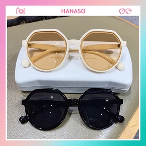 Kính mát thời trang nữ mắt ngố tròn phong cách Ulzzang Hàn Quốc chống bức xạ và bảo vệ mắt đi biển kỷ yếu đẹp giá rẻ 245