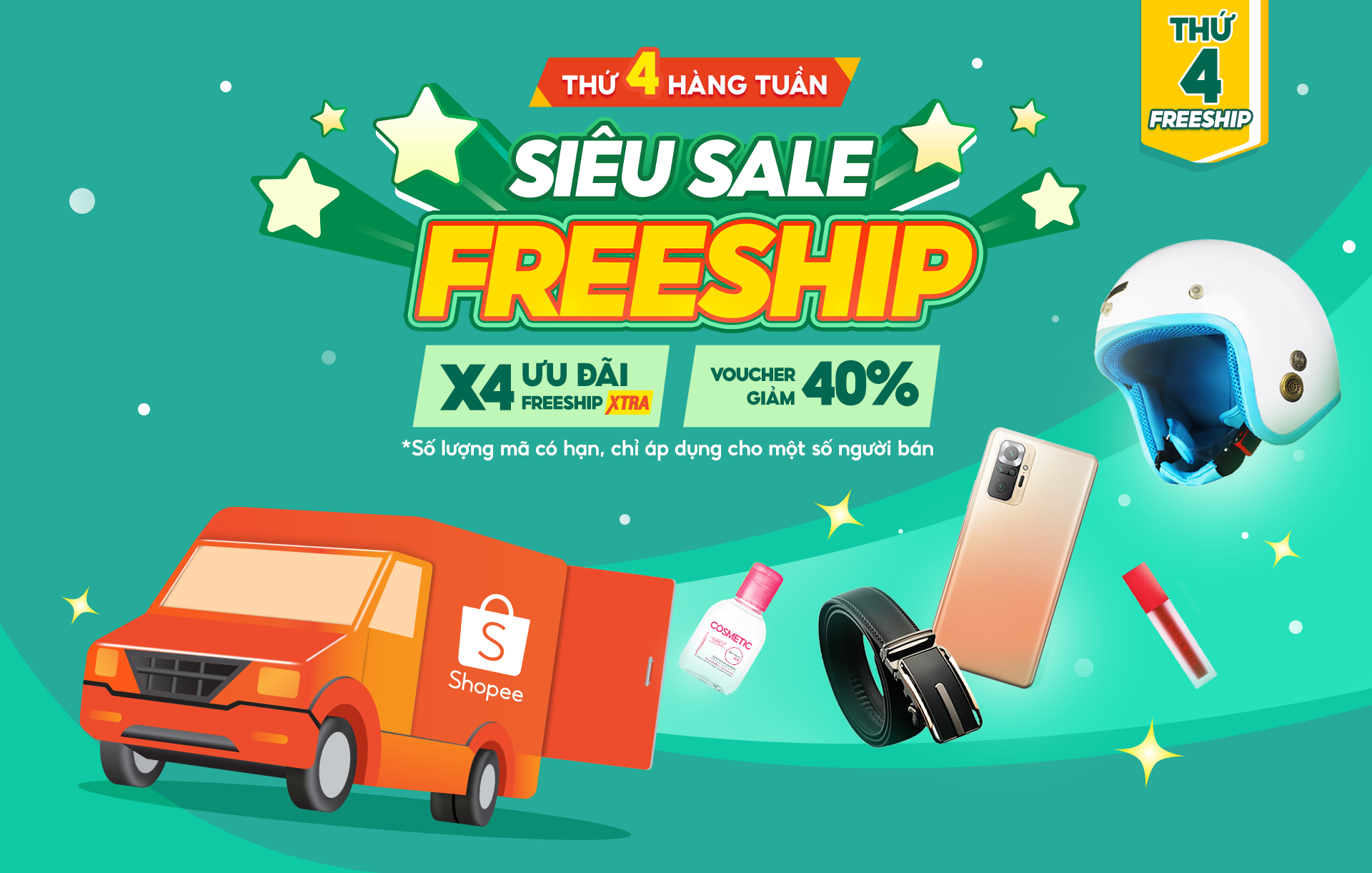 Miễn Phí Vận Chuyển | Thứ 4 Siêu Sale Freeship | Shopee Việt Nam
