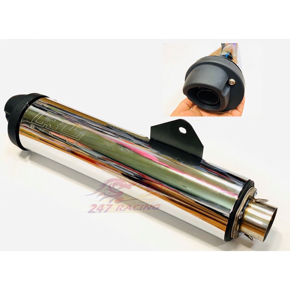 Lon Pô CBR đít TFX tặng kèm Adapter Inox gắn xe máy