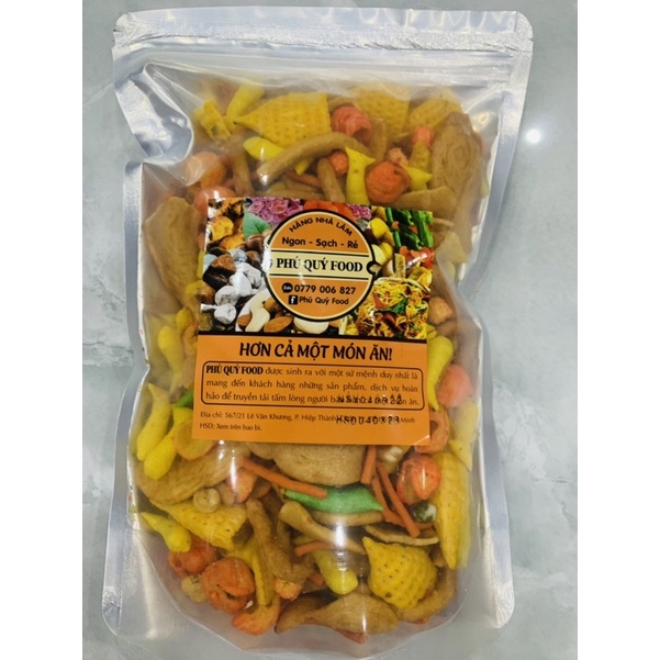 Snack tá lả túi 500g mix nhiều vị