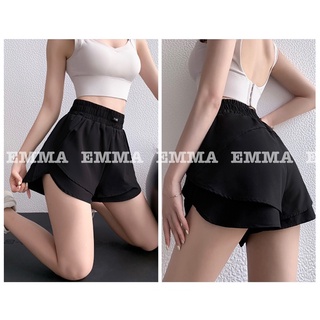 [EMMA] Quần Đùi Thể Thao Nữ Tập Gym [SHORT]  Yimbiz tà đôi [ĐỒ TẬP]