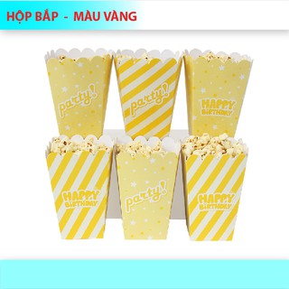 (7 Màu ) Hộp đựng bắp + tem cắm theo màu