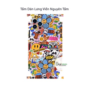 Tấm dán Skin Mặt Sau FULL VIỀN Dành Cho 13prm , 12prm , 11prm , x, xsm , ip11 , ip12 , ip13 - FukiShop