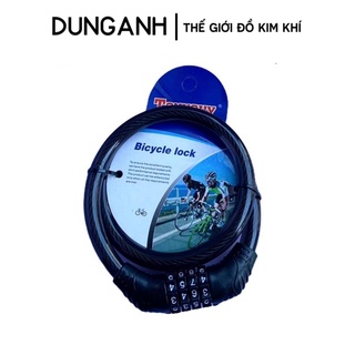 Khoá dây xe đạp Kim Khí Dung Anh khóa dây xe đạp Tonyouy, khóa xe đạp mã 4 số loại tốt
