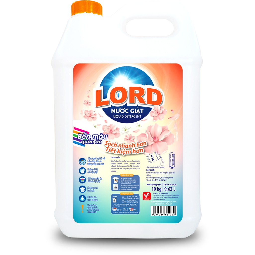 Ảnh Nước giặt Lord 10kg hương nước hoa thơm ngát 1