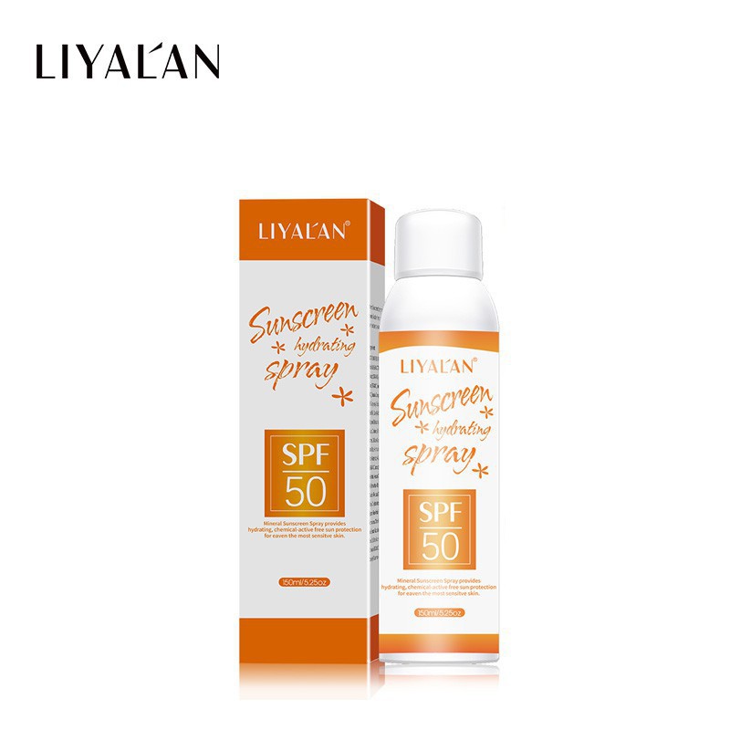 Ảnh Xịt chống nắng LIYALAN SPF 50+ hỗ trợ cấp ẩm cho làn da 150ml 1