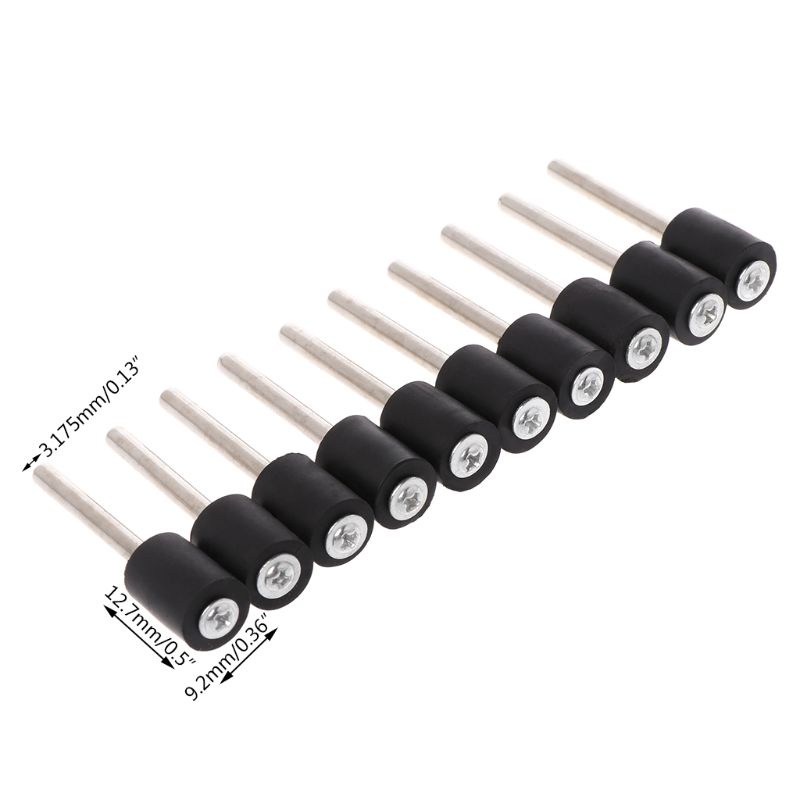 Bộ 10 trục cao su 1 / 2 "dành cho máy chà nhám và mài mòn