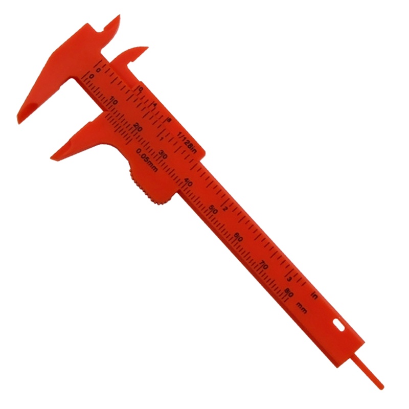 Pcf * Caliper nhựa Inch Hệ mét 3 Inch 80mm Mini Caliper Thước đôi Thước đo Công cụ đo tương thích cho w Stud văn phòng