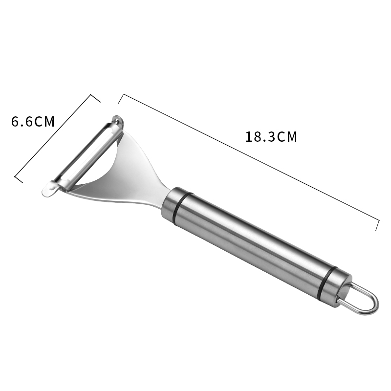 Dụng cụ gọt vỏ rau quả bằng thép không gỉ 304 - Tay cầm chống trượt có lưỡi sắc bén, dễ sử dụng & làm sạch