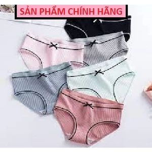 💖 SALE 50% 💖 Combo 5 Quần Lót Nữ Cotton Tăm Co Giãn 4 Chiều Gắn Nơ Kháng Khuẩn