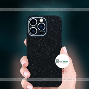 Miếng dán Skin Mặt lưng FULL Viền Màu Black Diamond Matte Dành cho 16 pro max 15 pro max 14 pro max 13 pro max