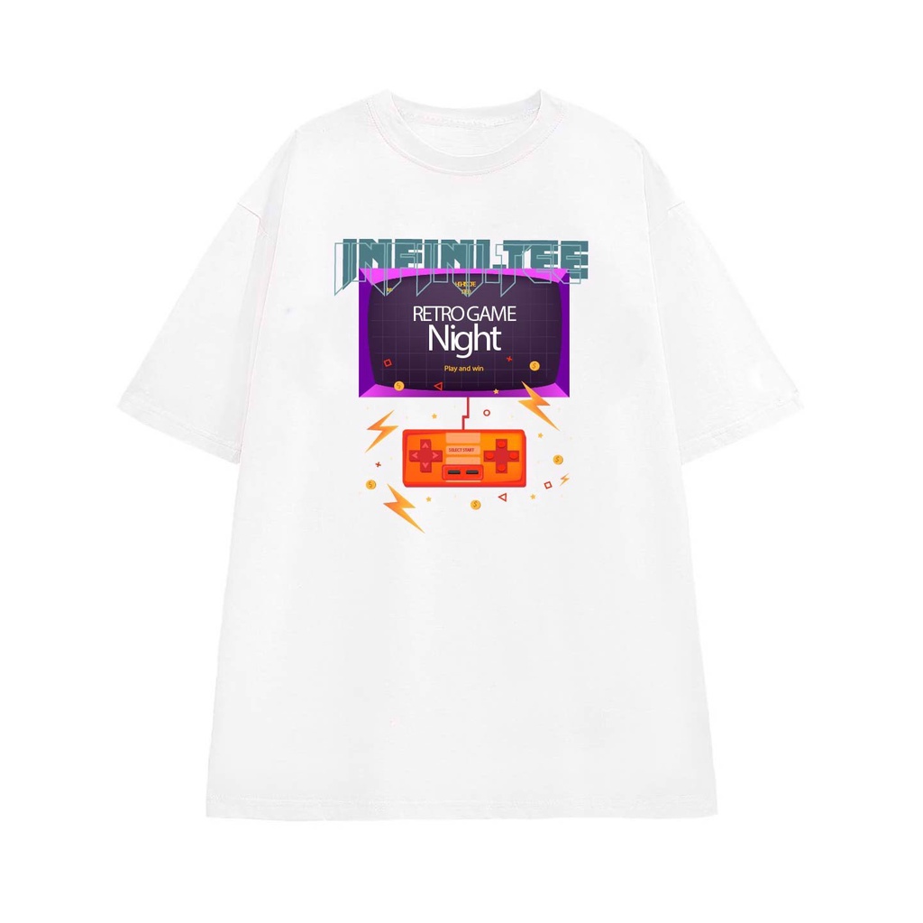 Áo thun INFINITEE Fni0184, Thun 100% Cotton - form rộng Unisex.