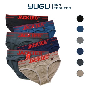 Quần sịp nam cao cấp cotton JACKIES Bn01 chính hãng Việt Nam -YUGU- Quần lót tam giác nam 40kg - 90kg, 1 chiếc, che tên