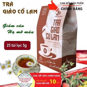 [Chính hãng] Trà Giảo cổ lam Thái Hưng 25 túi lọc x 5g (125g) - Hỗ trợ giảm cân hiệu quả, giảm mỡ máu, giảm huyết áp