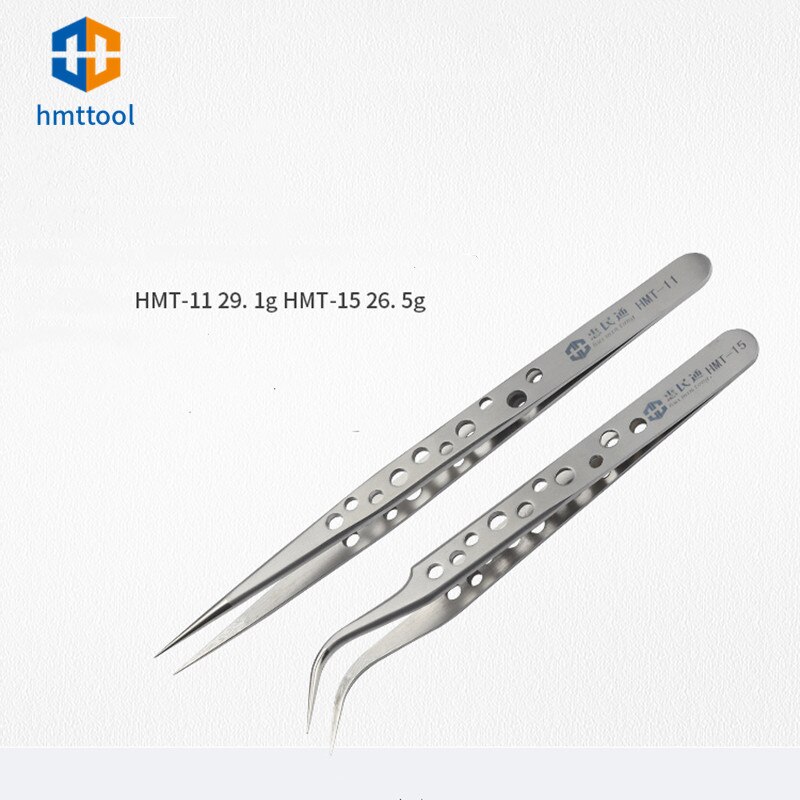 Bộ Nhíp Inox Chính Xác Chống Tĩnh Điện Cong Đầu Thẳng Kẹp Cho Điện Thoại Di Động Dụng Cụ Sửa Chữa Tay