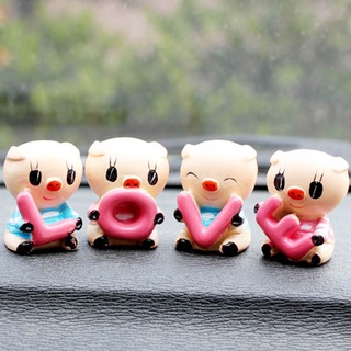 Tượng 4 Chú Heo Chữ Love Tượng Chữ Love Dễ Thương