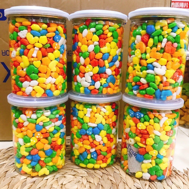 Kẹo C Trái Cây Đóng lon pet/Hủ Gấu 500gr