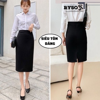 Chân Váy Công Sở Chất Mango Co Giãn Siêu Thanh Lịch Tinh Tế Cho Nữ CV01 RYSO STORE