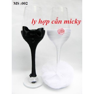 ly rượu cô dâu chú rể đám cưới cao cấp( nhiều mẫu đi kèm)
