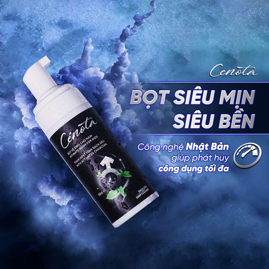 Ảnh Bọt Vệ Sinh Nam Cao Cấp Cenota Mát lạnh & Sạch sâu 150ml, Dung Dịch Vệ Sinh Tạo Bọt Nam Giới , Mạnh Mẽ, Nam Tính 3
