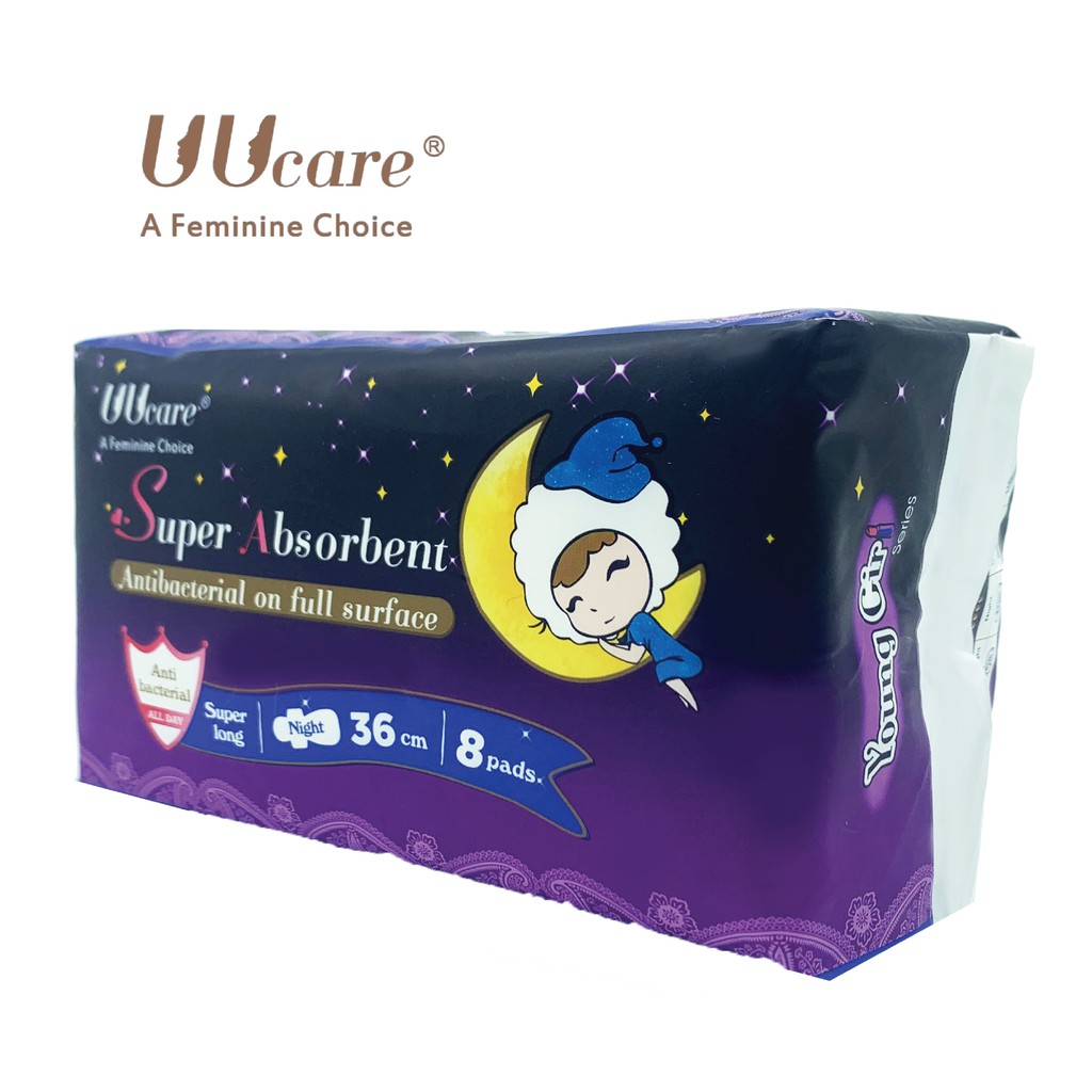 Ảnh Băng vệ sinh UUcare Singapore Young Girl ban đêm 36cm 2