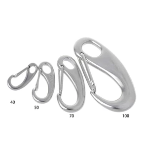 GODD Khóa Lò Xo Snap Móc Thép Không Gỉ 304 Hình Quả Trứng Cổng Lò Xo Phần Cứng Móc Chụp Cho Cắm Trại Ngoài Trời