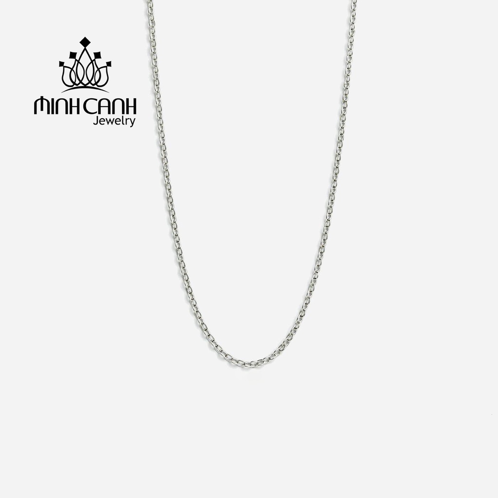 Ảnh Dây Chuyền Bạc Ta Dạng Mắt Xích Không Kèm Mặt - Minh Canh Jewelry 2