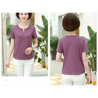 (THANH LÝ) Áo Thun Mềm Đẹp Giản Dị Cho Mẹ SM07