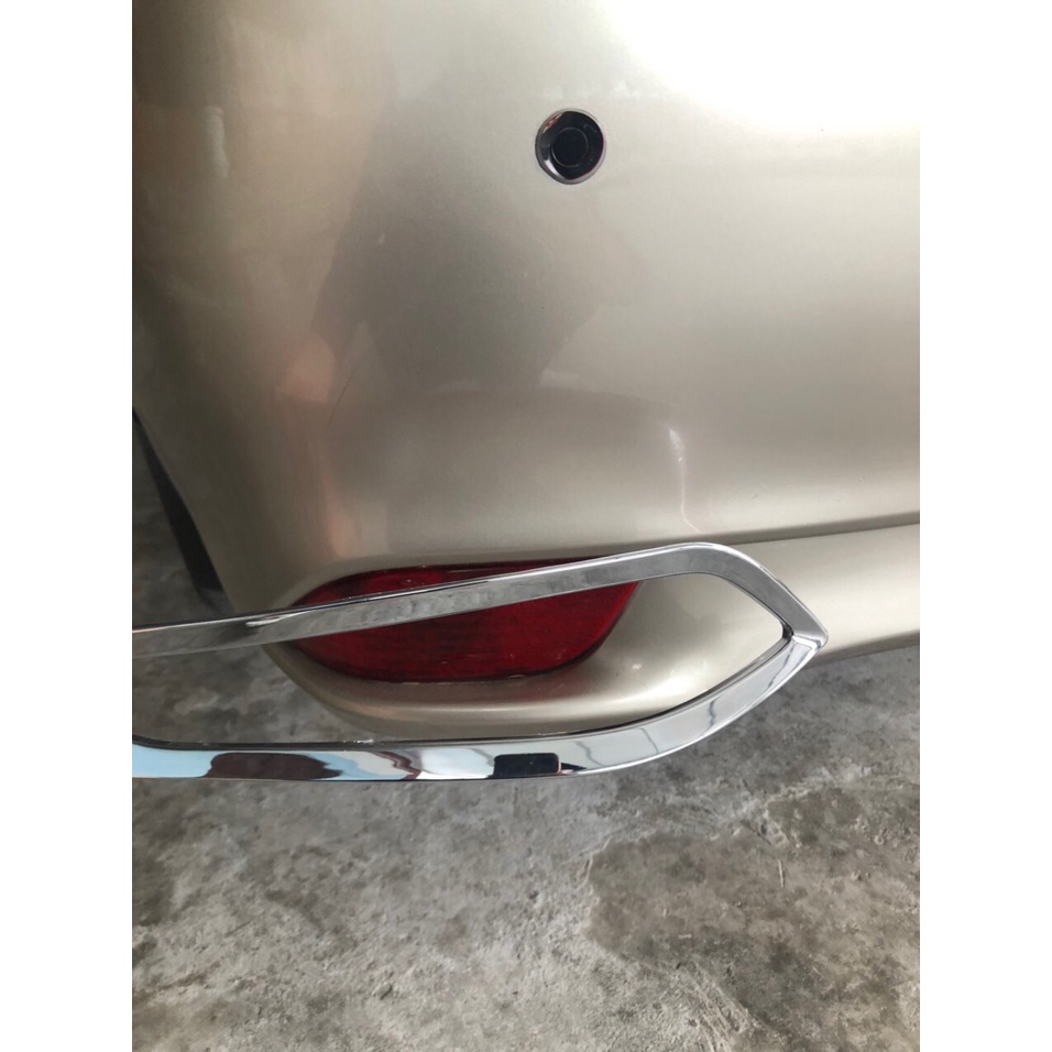 Ốp Viền Đèn Gầm Trước, Sau Xe Vios 2019-2020-2021-2022-2023-2024 Mạ Crom cao cấp