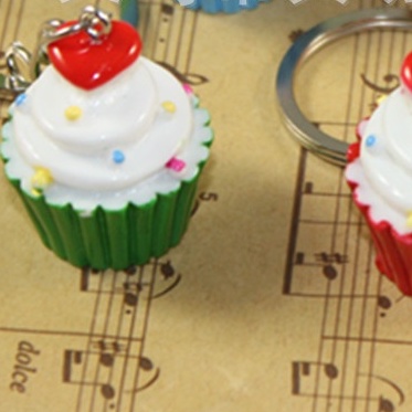 3 Móc Khóa Mô Hình Bánh Cupcake