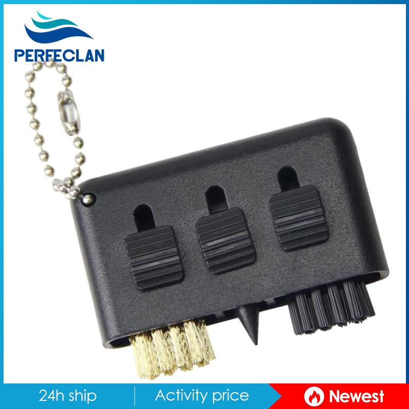 [Perfeclan] Dụng cụ làm sạch cọ Nylon bằng đồng thau 2.17x1.2 '' cho câu lạc bộ chơi gôn