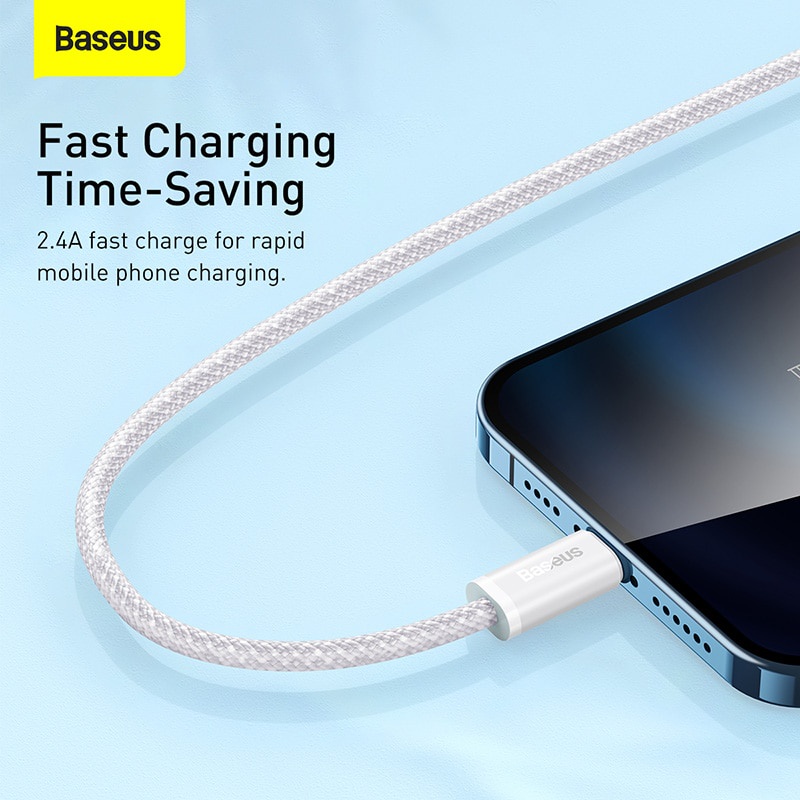 Ảnh Dây cáp sạc nhanh BASEUS cổng USB cáp sạc nhanh cho ip 13 Pro 12 mini pro max 4