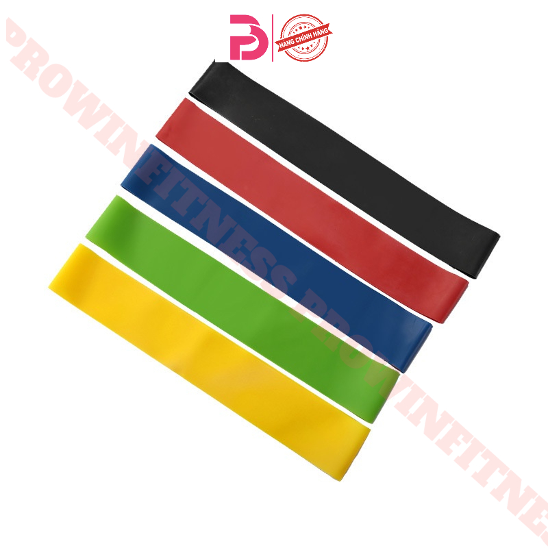 Ảnh Dây tập mông tập gym miniband 5 cấp độ Prowin fitness dây cao su đàn hồi 4