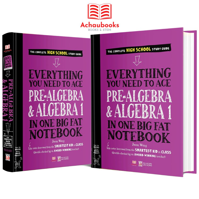 Sách Everything you need to ace prealgebra and algebra1, Sổ tay đại số - Á Châu Books ( lớp 8 - lớp 12 )