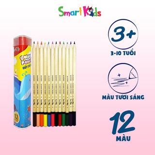 Bút chì màu Smartkids SK-CP2003 12 màu tô hộp kim loại