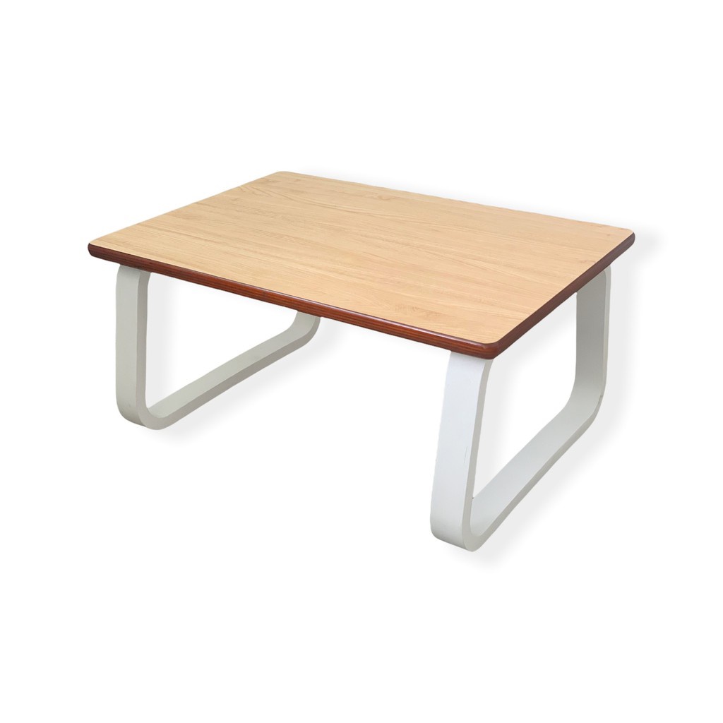Bàn làm việc ngồi bệt, Bàn trà kiểu Nhật gỗ uốn cong Plyconcept TOMA Table (70 x 50 x Cao 30 cm) - Gỗ Plywood cao cấp