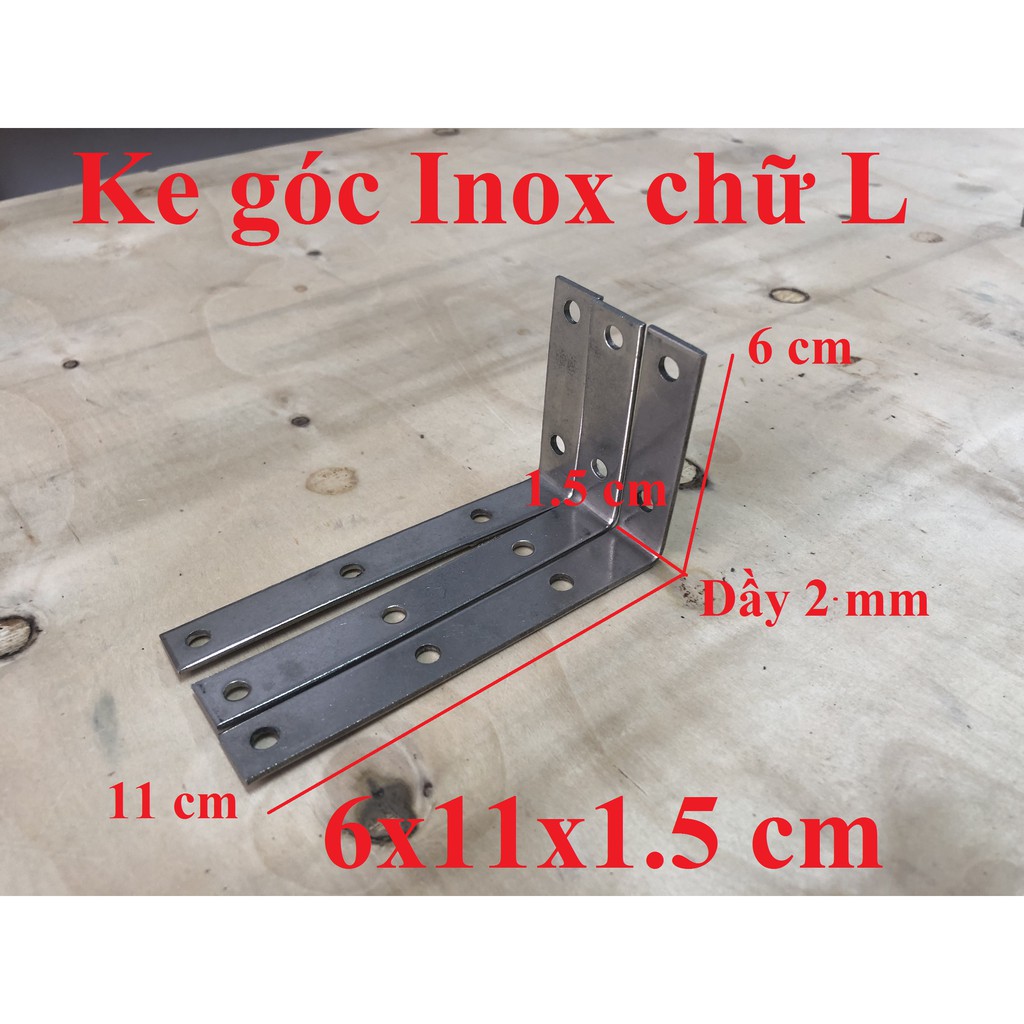 Ke góc vuông INOX chữ L bản rộng 1.5 cm ( 6x11x1.5 cm ) | Shopee Việt Nam