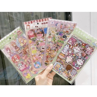 Sticker 6 tấm trong suốt