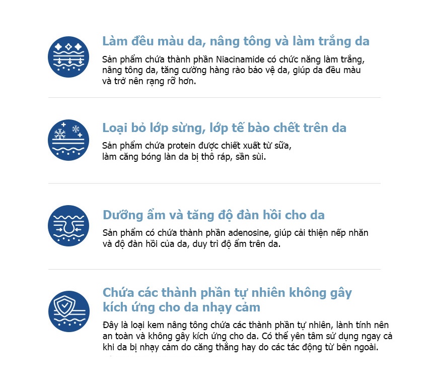 Mô tả Kem Dưỡng Trắng Nâng Tone Da PEKAH Melting Snow Whitening Cream 50ml - 2