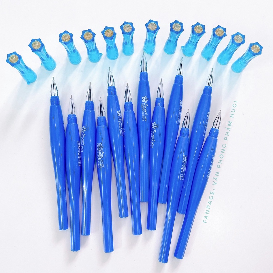 Hộp gồm 12 cây bút gel kim cương Chosch CS 885 ngòi 0.5mm loại tốt (mực ...