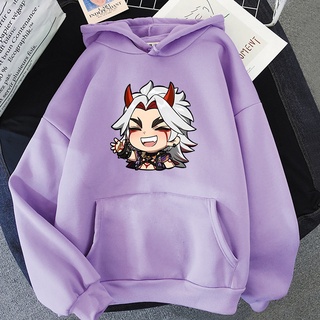 Hot Game Genshin Va Chạm Áo Hoodie Harajuku Kawaii Arataki Itto In Họa Tiết Đồ Họa Cô Gái Sudaderas Dễ Thương