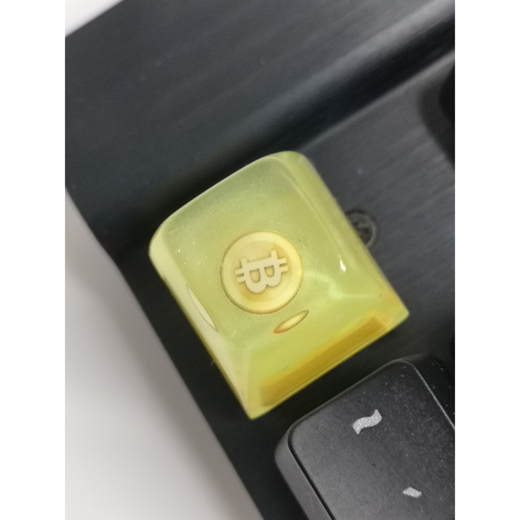 Bitcoin Keycap resin R1 SA profie gaming keyboroad trang trí bàn phím ...