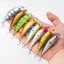 Mồi Câu Cá Minnow 70mm/7.9g Nhựa Nổi Spinner Phụ Kiện Giải Quyết