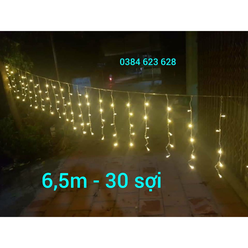Dây Đèn led rèm trang trí 12m x0.6m Điểm Sao Băng, dây bóng đèn treo ...