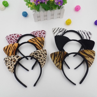 Bộ trang phục cosplay cat ears cho mèo với thiết kế da báo và hình bò hổ đáng yêu