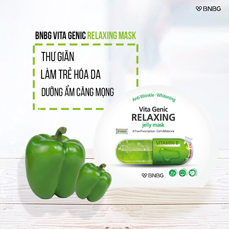 Ảnh Combo 10 Mặt nạ giúp thư giãn và phục hồi da mệt mỏi BNBG Vita Genic Relaxing Jelly Mask (Vitamin B) 30mlx10 2