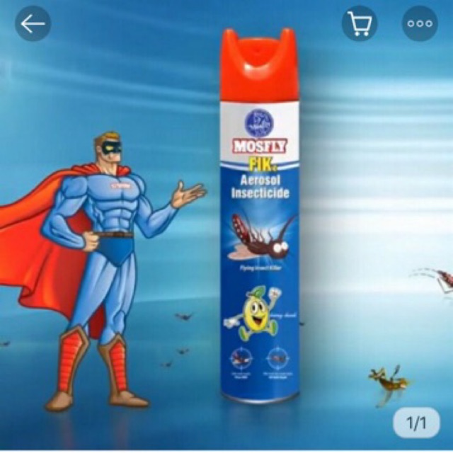 Bình Xịt Muỗi Mosfly Hương Chanh Chai 600ml