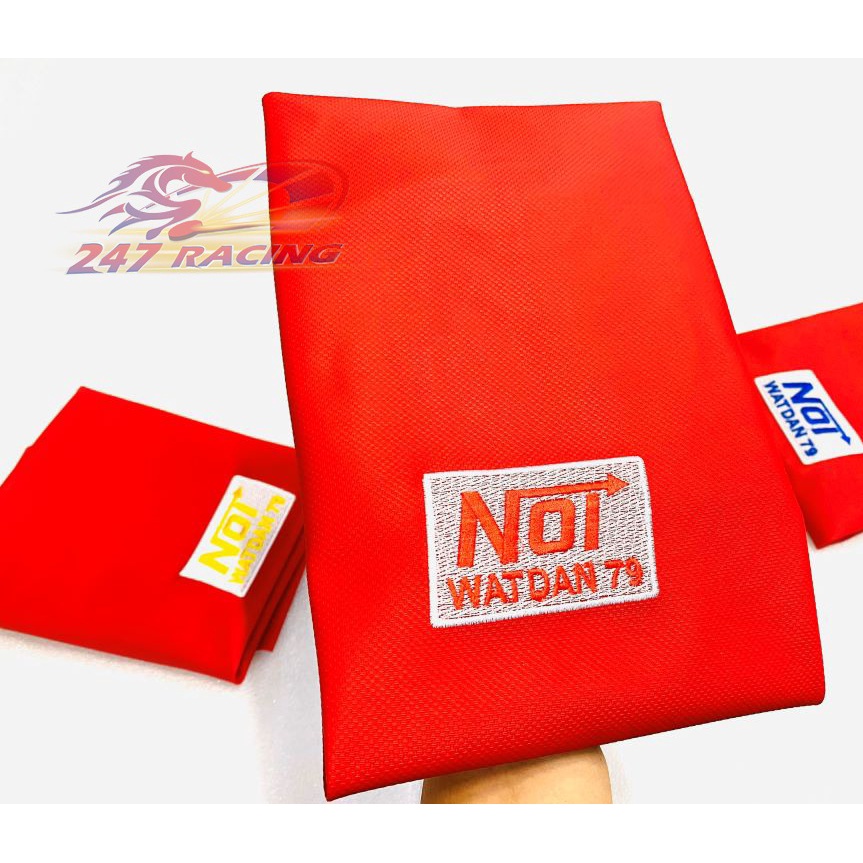 Siêu Hot Da yên Thái chữ NOI da ĐỎ gắn xe máy Exciter,Sirius,Wave,Dream,Satria ,Sonic,Winner