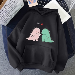 Áo Hoodie in hình Đôi Khủng Long áo nỉ có mũ Nam Nữ thu đông